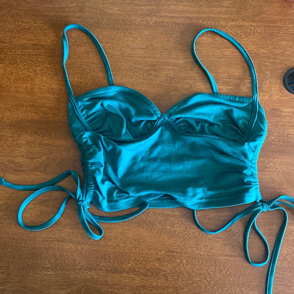 Dark green top